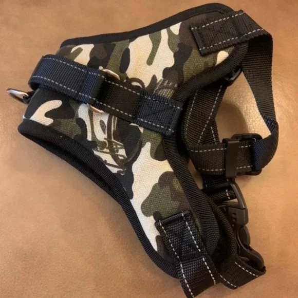 Dog Harness Adjustable No Pull Pet Saddle For Dogs Camouflage Size Large - Picture 2 of 5